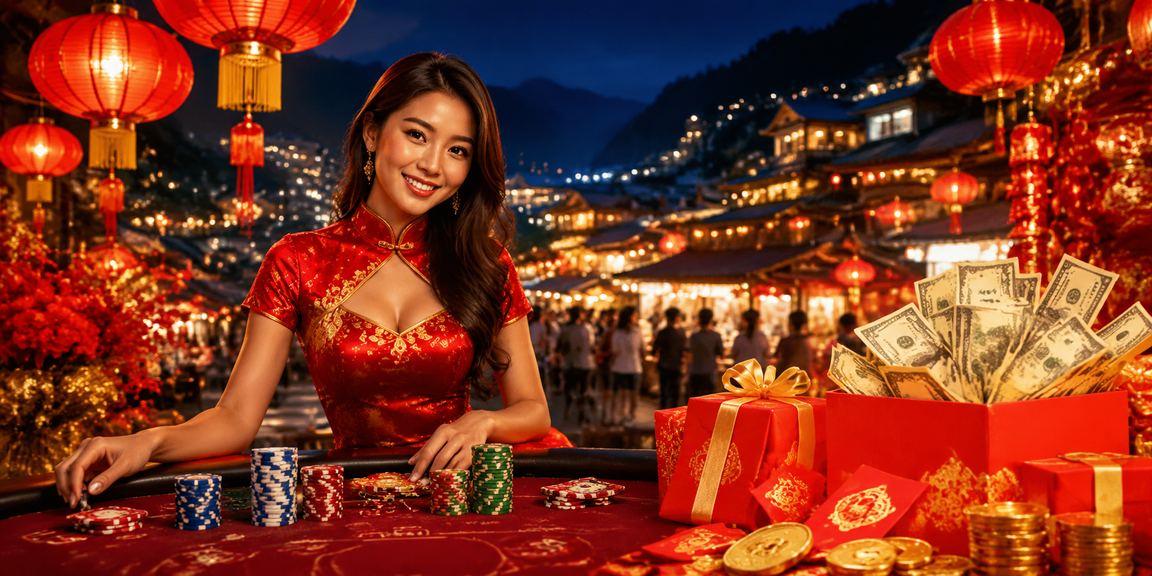 Phong bì đỏ và đèn lồng Sapa gợi không khí lễ hội mùa giải thể thao đặc sắc